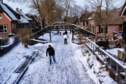 Ice Skating at night in Kelowna.
