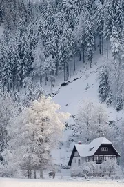 Winter road to the rockies