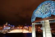 Sculpture and Skating Rink