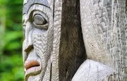 Section of Haisla Totem Pole
